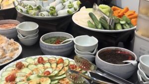 SoyV's flavorful and diverse buffet. 